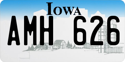 IA license plate AMH626
