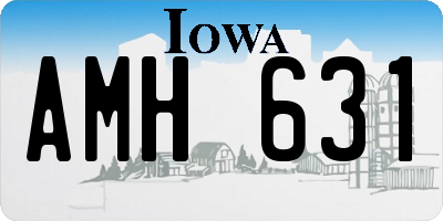 IA license plate AMH631