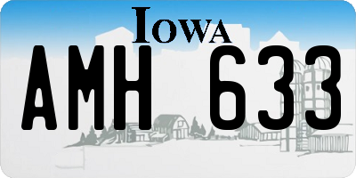 IA license plate AMH633