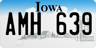 IA license plate AMH639