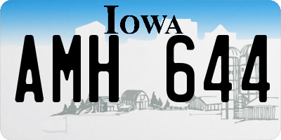 IA license plate AMH644