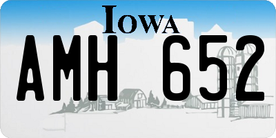 IA license plate AMH652