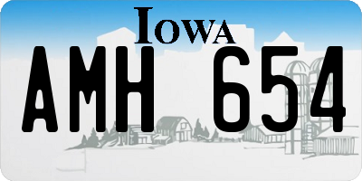 IA license plate AMH654
