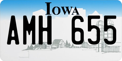IA license plate AMH655