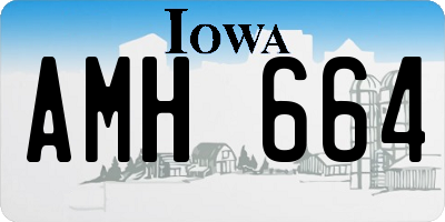 IA license plate AMH664
