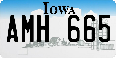 IA license plate AMH665