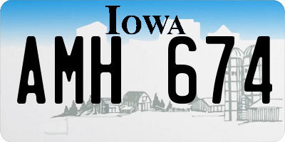 IA license plate AMH674