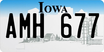 IA license plate AMH677