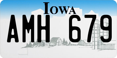 IA license plate AMH679