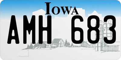 IA license plate AMH683