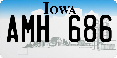 IA license plate AMH686