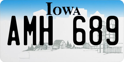 IA license plate AMH689
