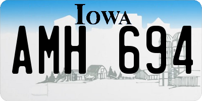 IA license plate AMH694