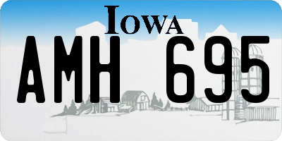 IA license plate AMH695