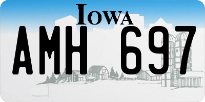 IA license plate AMH697
