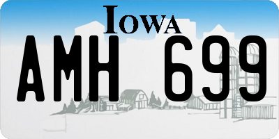 IA license plate AMH699