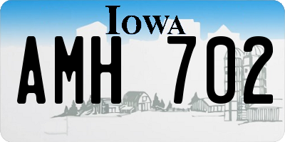 IA license plate AMH702