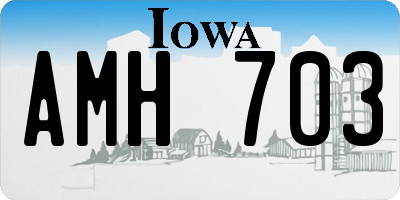 IA license plate AMH703