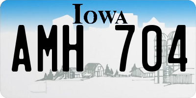 IA license plate AMH704