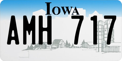 IA license plate AMH717