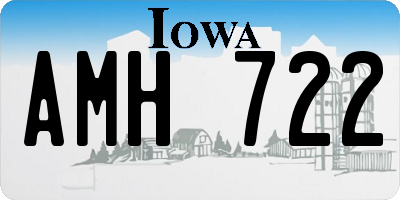 IA license plate AMH722