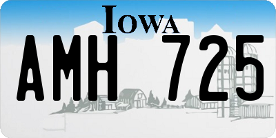 IA license plate AMH725