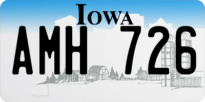 IA license plate AMH726