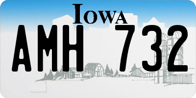 IA license plate AMH732