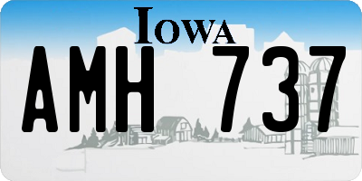 IA license plate AMH737