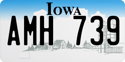 IA license plate AMH739