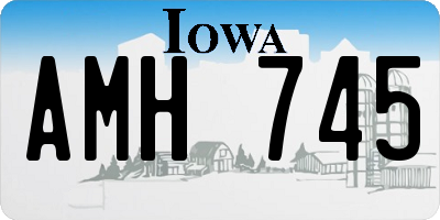 IA license plate AMH745
