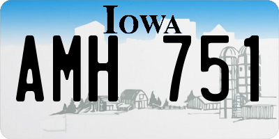 IA license plate AMH751