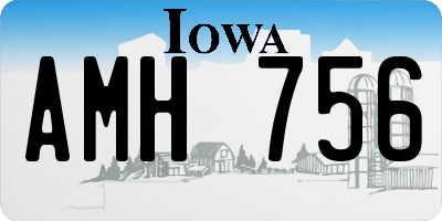 IA license plate AMH756