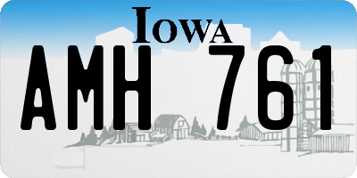 IA license plate AMH761