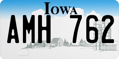 IA license plate AMH762