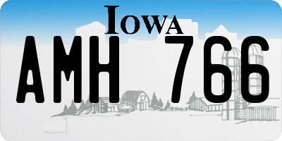 IA license plate AMH766