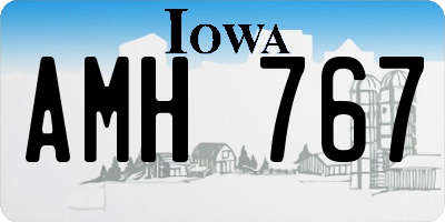 IA license plate AMH767