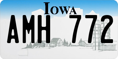 IA license plate AMH772