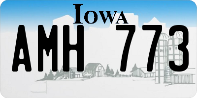 IA license plate AMH773