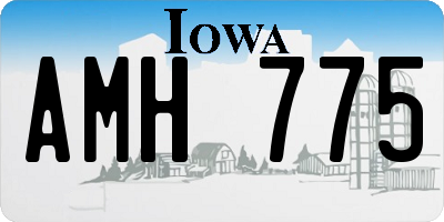 IA license plate AMH775