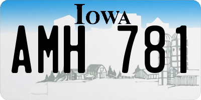 IA license plate AMH781