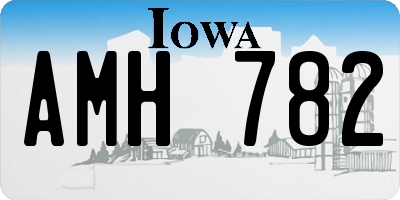 IA license plate AMH782