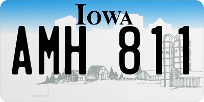 IA license plate AMH811
