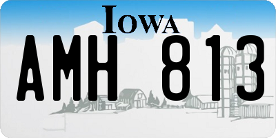 IA license plate AMH813