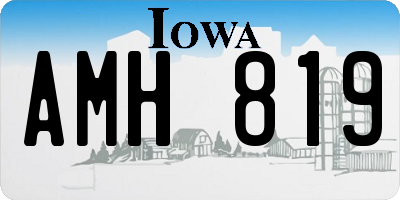 IA license plate AMH819