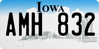 IA license plate AMH832