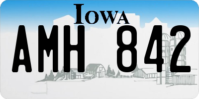 IA license plate AMH842