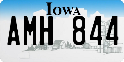 IA license plate AMH844