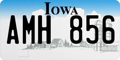 IA license plate AMH856