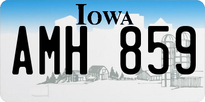 IA license plate AMH859